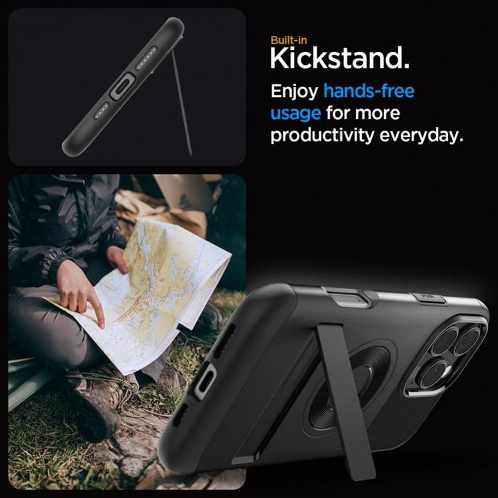 Immagine prodotto Spigen Slim Armor Mag iPhone 16 Pro Max Magsafe czarny/nero ACS08034 (Apple iPhone 16 Pro Max)