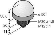 Image du produit Banner K50L Beacon, Vert/Rouge/Yel, QD intégral