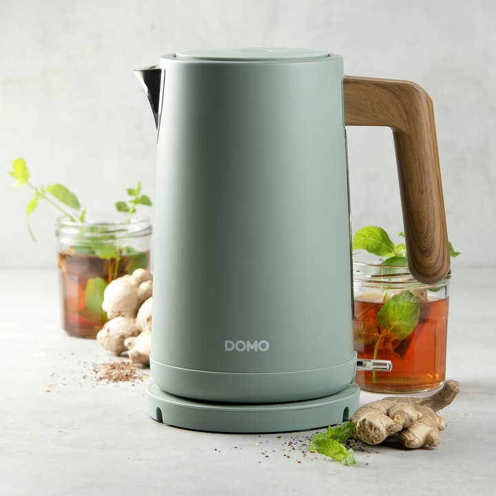 Produktbild Domo DO 9282 WK Wasserkocher 1,7L 2200W matt grün (1.70 l)