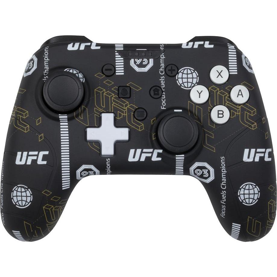 Konix Kx Ufc Gamepad Nero (Switch Lite, PC, Switch), Controller gaming, Nero, Bianco