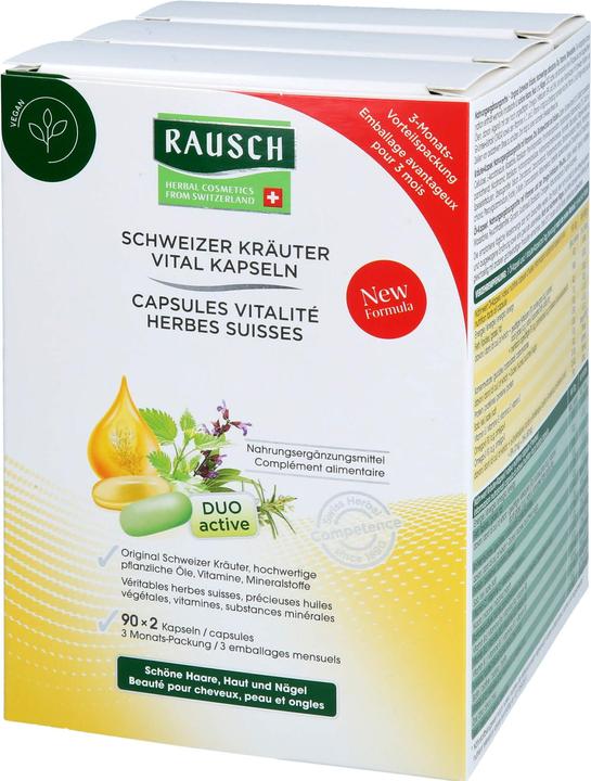Immagine prodotto Rausch Capsule vitalità alle erbe svizzere (180 Pezzo/i, Pillole, 159 g)