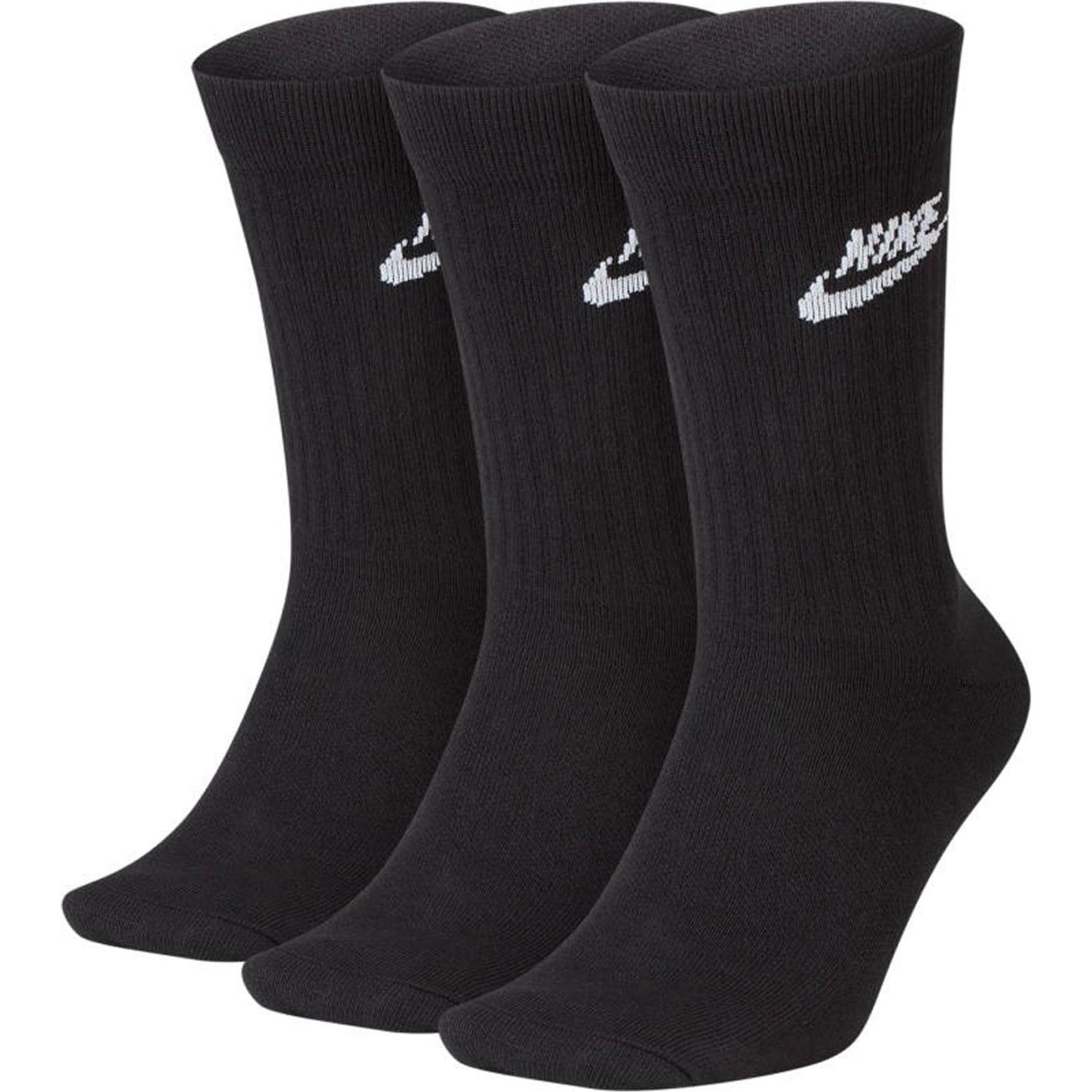 Nike, Unisex, Socken, Socken Sportlich, Schwarz, (XL)