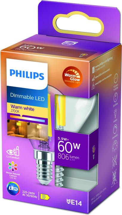 Produktbild Philips LED Classic (E14, 5.90 W, 806 lm, 1 x, D)