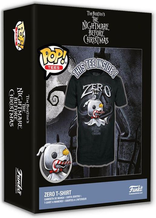 Actual product image Funko Nightmare Before Christmas Boxed Tee T-Shirt Zero w/Cane Size L (L)