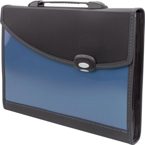 Rapesco, Busta portadocumenti, Tasca portadocumenti di design, DIN A4+, 13 cartelle, blu (A4)