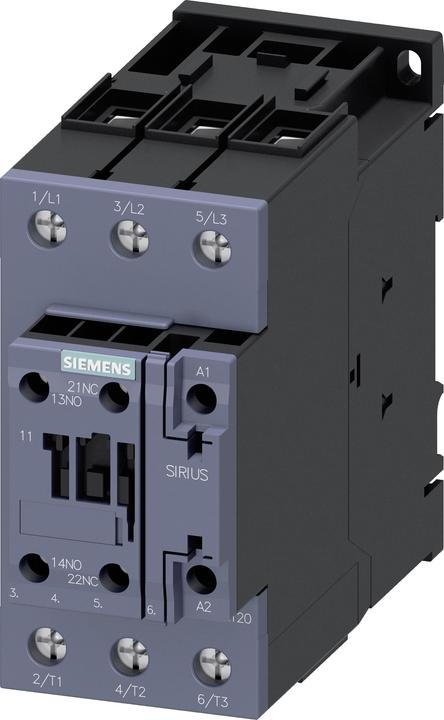 Produktbild Siemens Contactor AC3 30KW 1NO+1NC 24V 3P S2