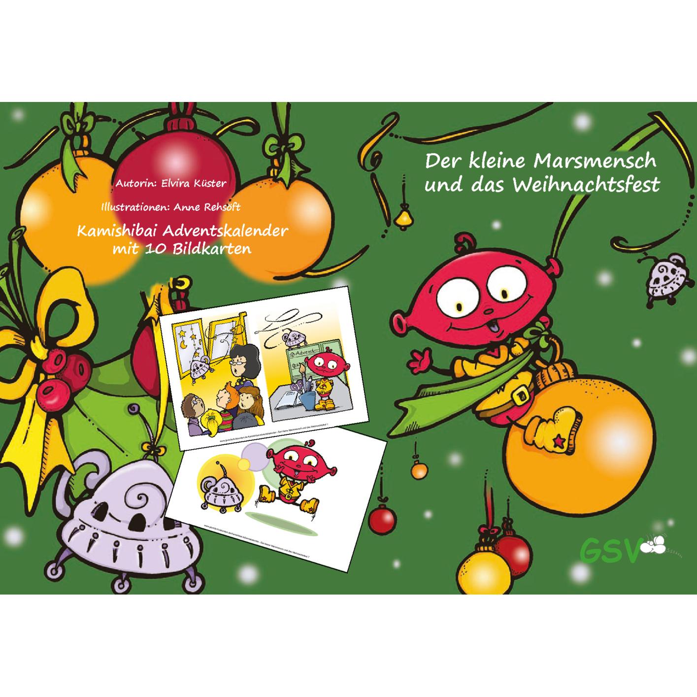 Thumbnail - GSV Learning Kamishibai Adventskalender: Der kleine Marsmensch und das Weihnachtsfest