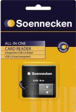 Produktbild Soennecken Kartenleser 71660 USB 2.0 schwarz (USB)