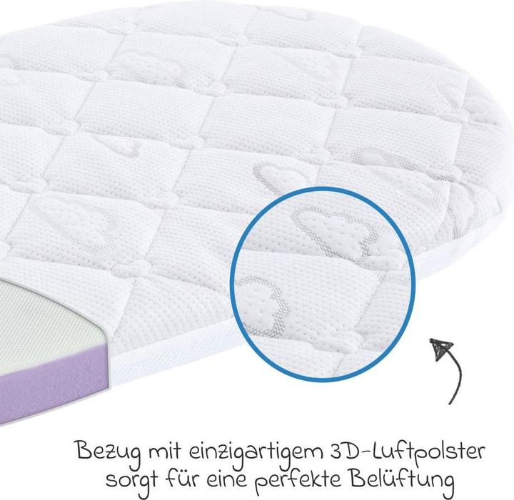Actual product image Träumeland Stub Basket Mattress Brise Light (37 x 70 cm)
