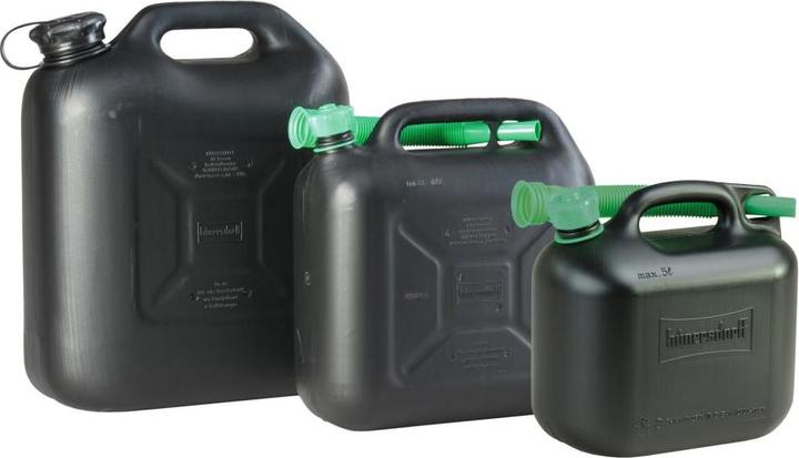 Produktbild Hünersdorff Kraftstoff-Kanister CLASSIC 5 L HDPE schwarz besonders schwere Qualität