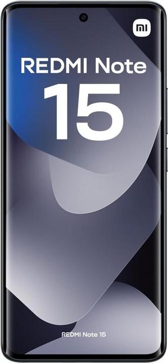 Actual product image Xiaomi Redmi Note 15 (256 GB, Black, 6.77", Hybrid Dual SIM, 4G)