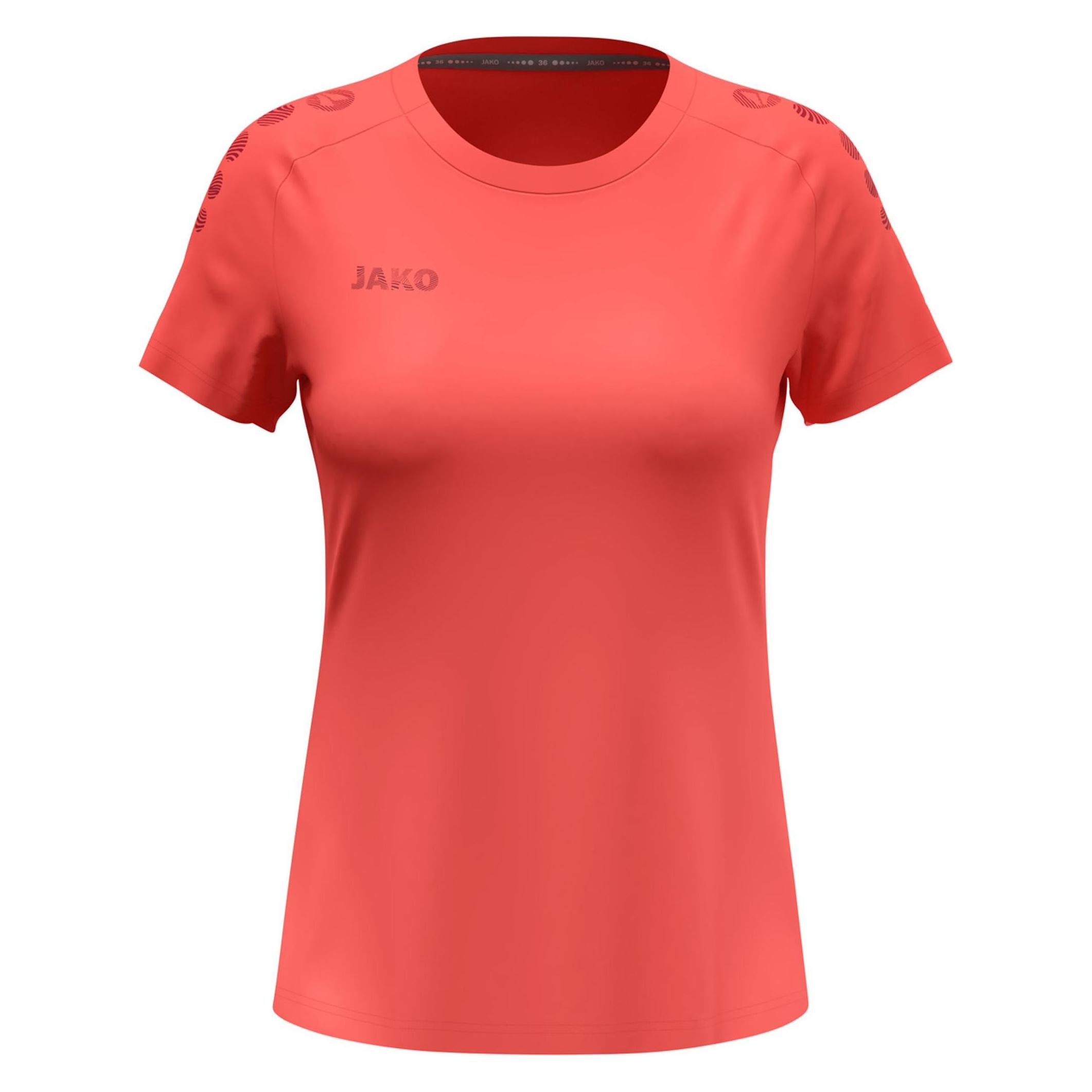 Jako, Damen, Sportshirt, T-Shirt Light Flow Damen (L, S), Orange, Rot, L, S