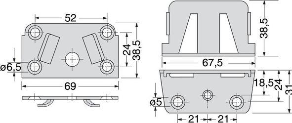 Actual product image Franko Middle beam connector (Beam connector, 1 pcs.)