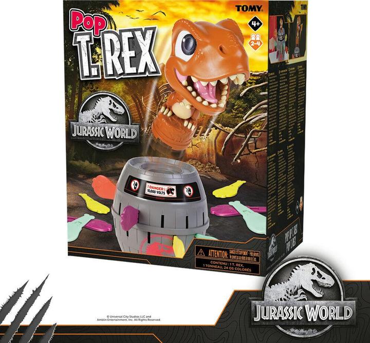 Immagine prodotto Tomy Jurassic World - T-Rex pop up (Multilingue, 2 - 4 Giocatori)