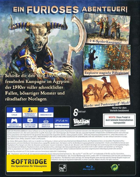 Image du produit Strange Brigade (PS4, DE)