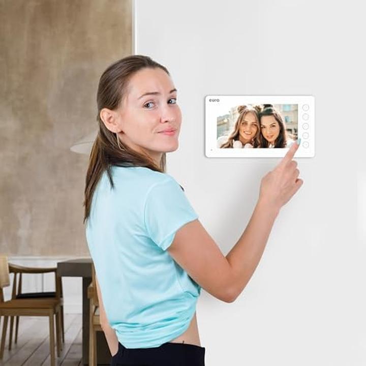 Produktbild Eura Video-Türsprechanlage weisser Monitor VDP-76A3