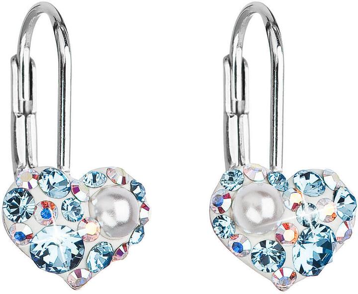 Immagine prodotto Evolution Group Orecchini a cuore con Swarovski 31125.9 aqua (L)