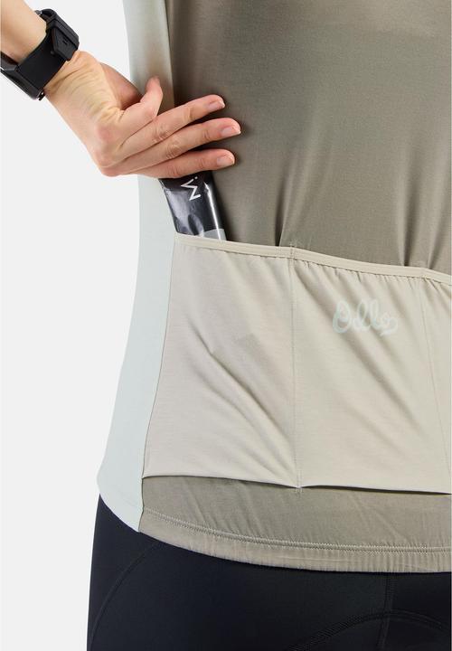 Image du produit Odlo Women's Essential Heritage Print Shirt S/S FZ (L)