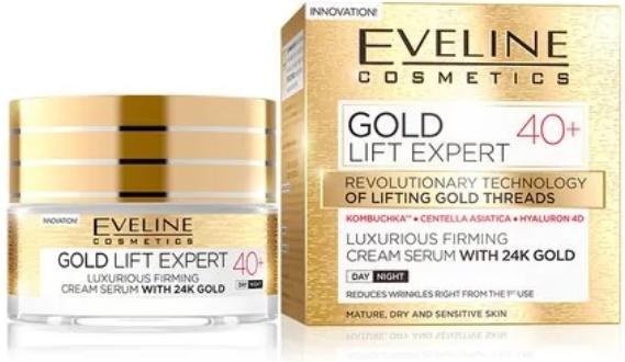 Produktbild Eveline Gold Lift Expert 40+ Luxurious Firming Cream-Serum From 24K Gold For Mature Day/Night (50 ml)