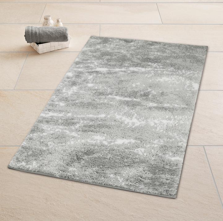 Image du produit Kleine Wolke Tapis de bain Nevoa 60 x 90 cm, gris/blanc (60 x 90 cm)
