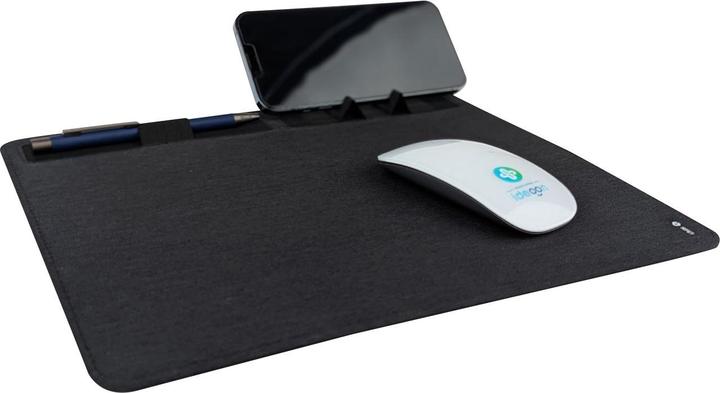Produktbild Casativo Mousepad mit Handyhalter und Induktionsladefläche, dunkelgrau