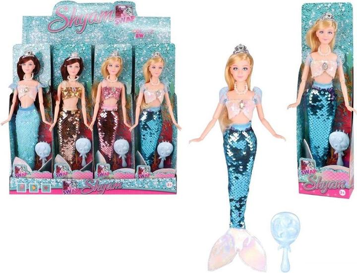 Trifox Meerjungfrauenpuppe mit Paillettenschwanz MIX