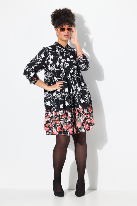 Produktbild Miamoda Bluse, A-Linie, Volant mit Blütenmuster (50)