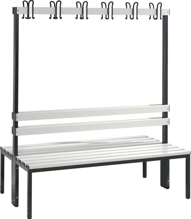 Produktbild C+P Garderobenbank BASIC, doppelseitig (150 cm, 165 cm)