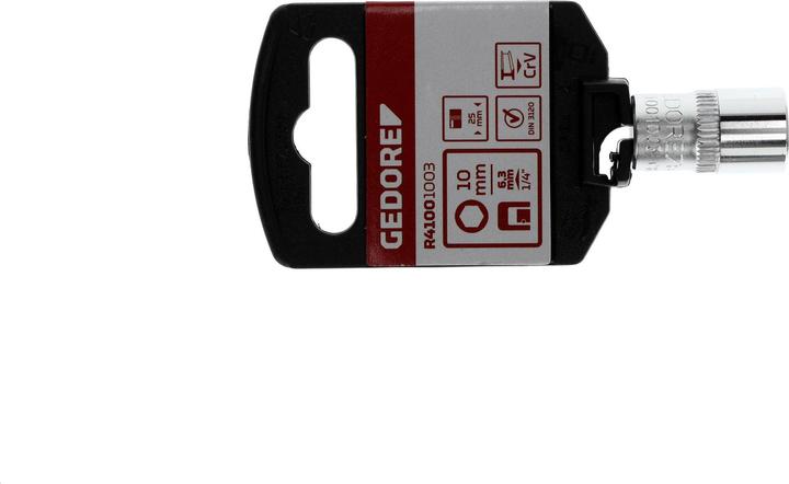 Produktbild Gedore Red red R41001003 Steckschlüsseleinsatz 1/4" 6-kant 10 mm Länge 25 mm (10 mm)