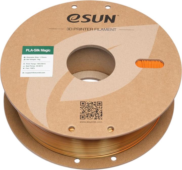 Productafbeelding eSUN EPLA-SILK MAGIC 1,75mm BLACK GOLD 1kg (PLA, 1.75 mm, 1000 g, Veelkleurig)