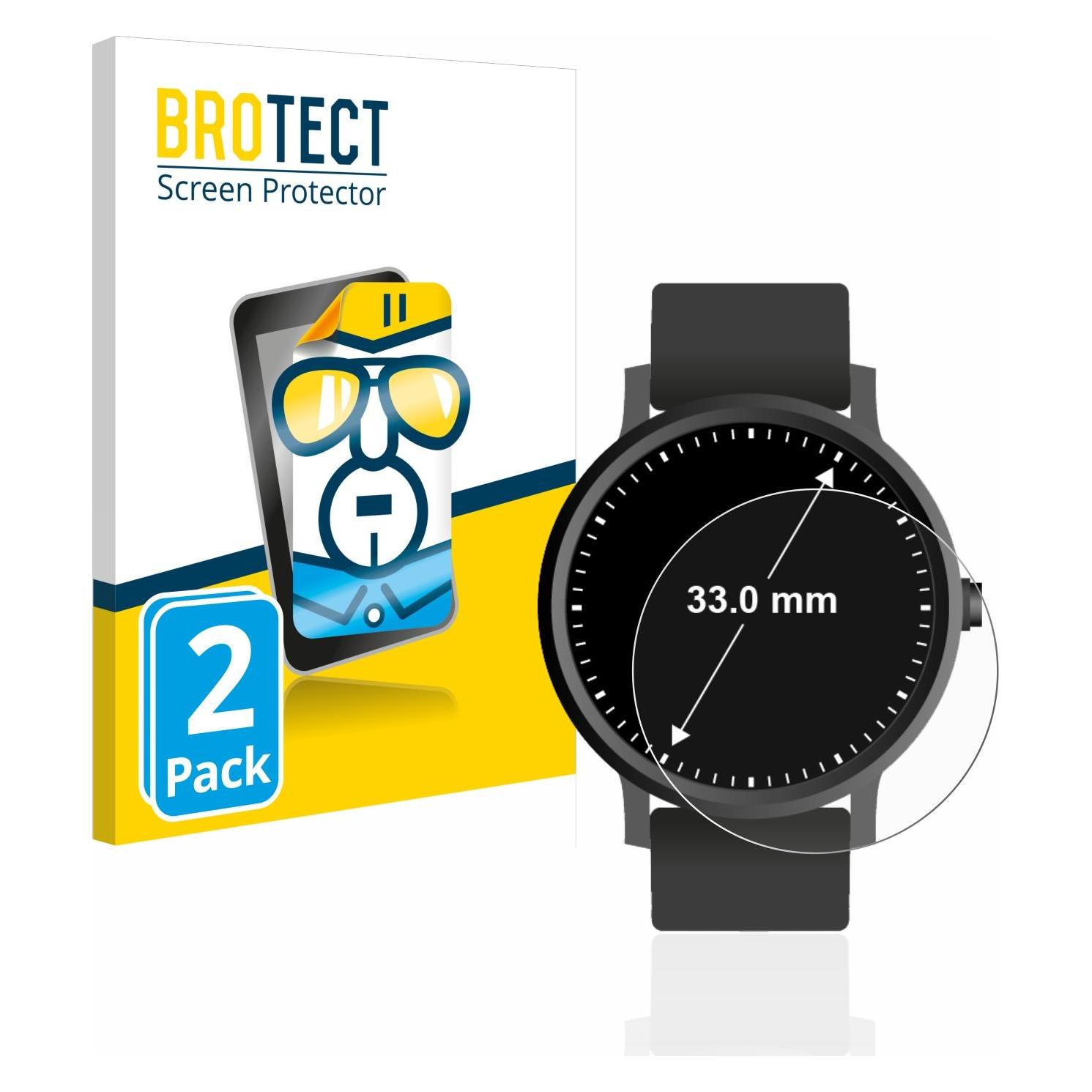 Brotect Schutzfolie Displayschutz Klar, Smartwatch Schutzfolie, Transparent