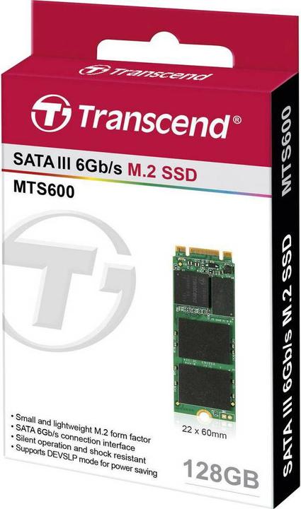 Image du produit Transcend MTS600 (128 Go, M.2 2260)