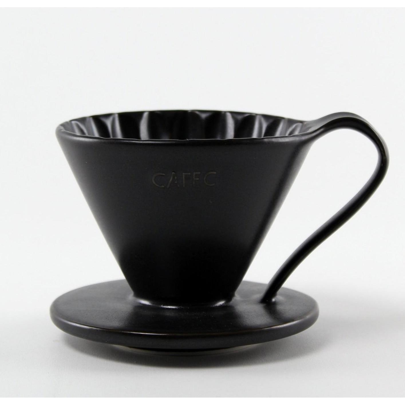 Thumbnail - CAFEC Handfilter Arita Flower Dripper, Kaffeebereiter, Weiss, Schwarz