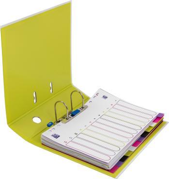 Produktbild Elba Ordner myColour, Rückenbreite: 80 mm, weiss-hellgrün DIN A4, Einband aussen (A4, 80 mm, 1 Stück)