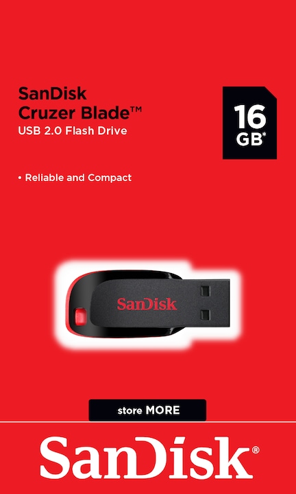 Immagine prodotto SanDisk lama dell'incrociatore (16 GB, USB-A, USB 2.0)