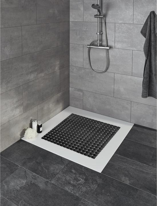 Produktbild Kleine Wolke Badewanneneinlage Gatty 54 x 54 cm, Schwarz (54 x 54 cm)
