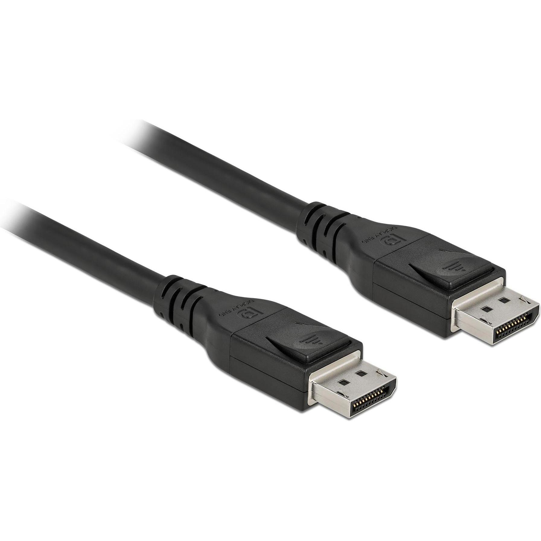 Delock Aktives DisplayPort Kabel 8K 60 Hz 15 m (15 m, DisplayPort), Video Kabel