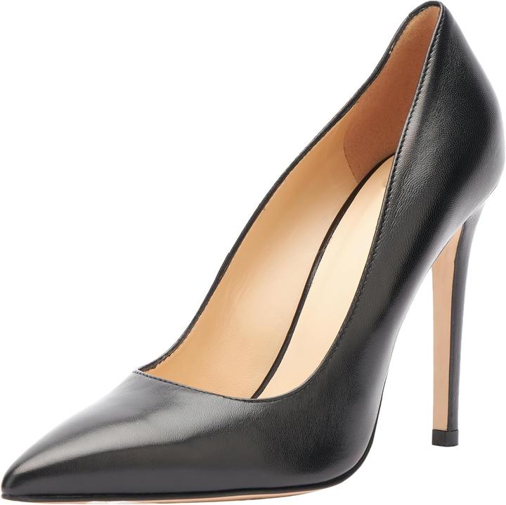 Nally Pumps aus echtem Leder mit Stilettoabsatz und klassischer Form (37)