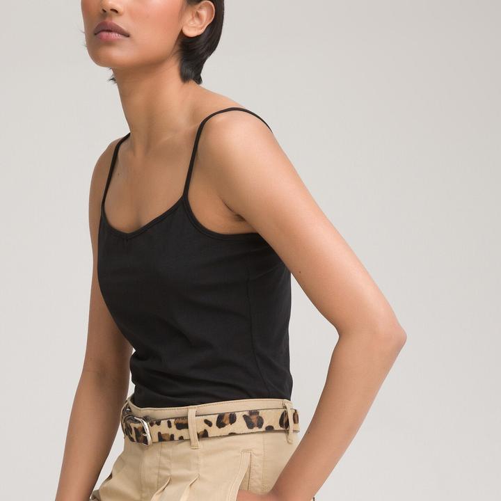 Produktbild La Redoute Collections Top mit schmalen Trägern (S)
