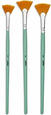 Produktbild Pebeo 3 goldene Poly-Fächer-MC-Bürsten