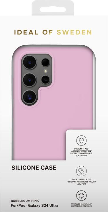 Image du produit iDeal Of Sweden Étui en silicone - Bubble Gum rose (Samsung Galaxy S24 Ultra)