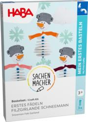 Produktbild Haba Bastelset - Erstes Fädeln Filzgirlande Schneemann