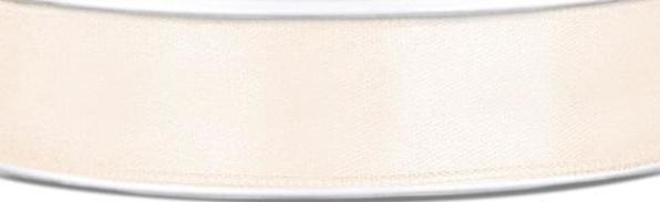 Produktbild Partydeco Satin Ribbon, light cream, 12mm/25m (1 pc. / 25 lm) (1x)
