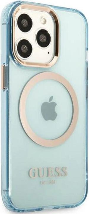 Produktbild Guess GUHMP13LHTCMB iPhone 13 Pro / 13 6,1" niebieski/blue hard case Gold Outline Translucent MagSaf (Apple iPhone 13 Pro)