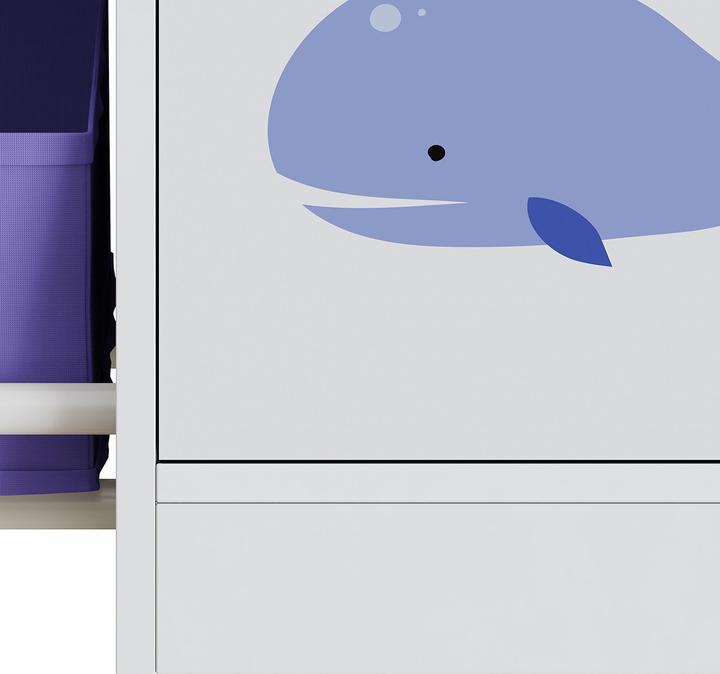 Immagine prodotto En.Casa Kinderregal Søndreland 80x90x30 cm mit Aqua Dream Motiv