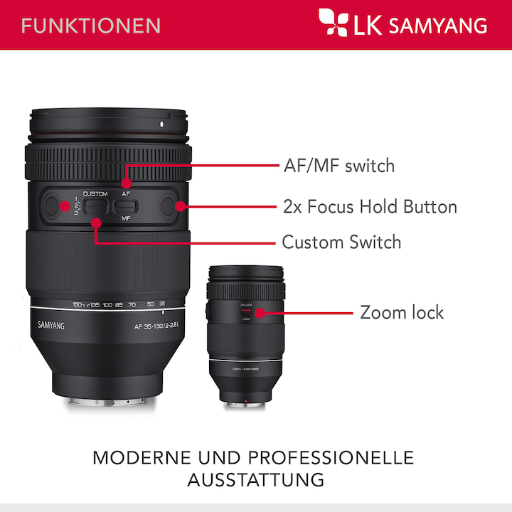 Actual product image Samyang AF 35-150mm f/2.0-2.8, L-Mount (L-Mount, full size)