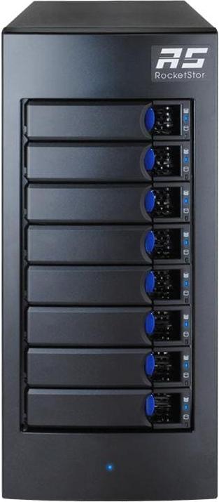 Actual product image HighPoint RocketStor 6628A - Solid State / Hard Drive Array - 8 Bays (SATA-600 / SAS) (3.5", 2.5")
