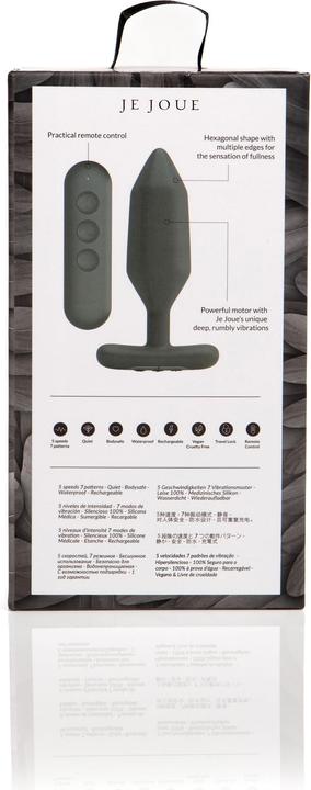 Actual product image Je Joue Onyx Anal Plug Vibrating Black
