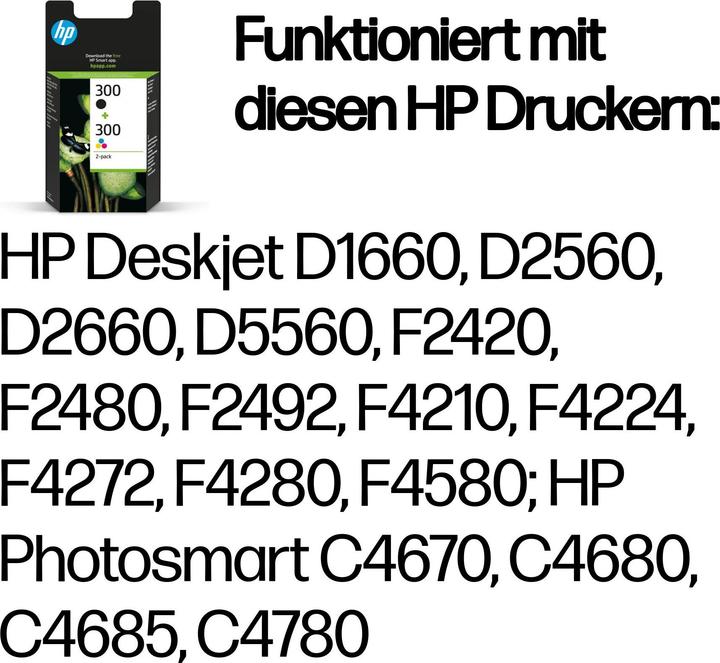 Produktbild HP 300 (M, C, Y, BK)