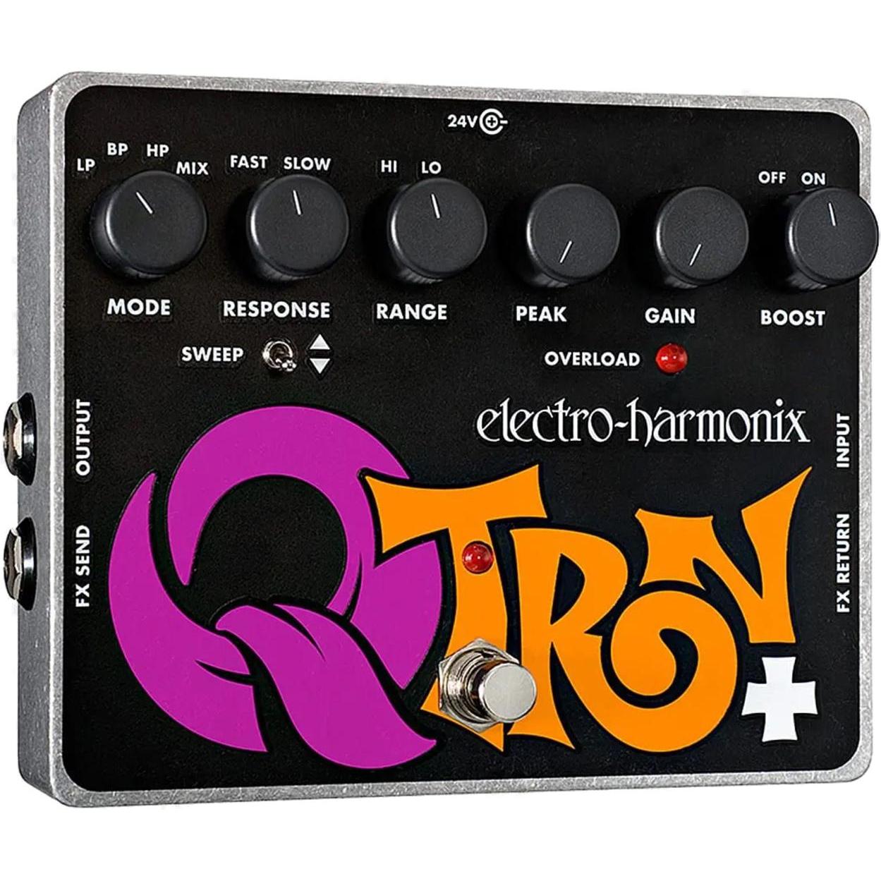 Electro-Harmonix Q-Tron Plus (E-Gitarre), Effektpedal, Schwarz, Grau